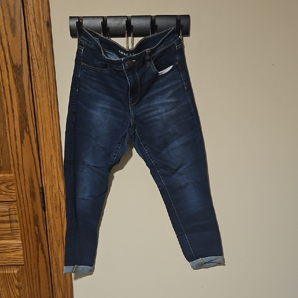American Eagle Outfitters Dark Blue Skinny Jeans